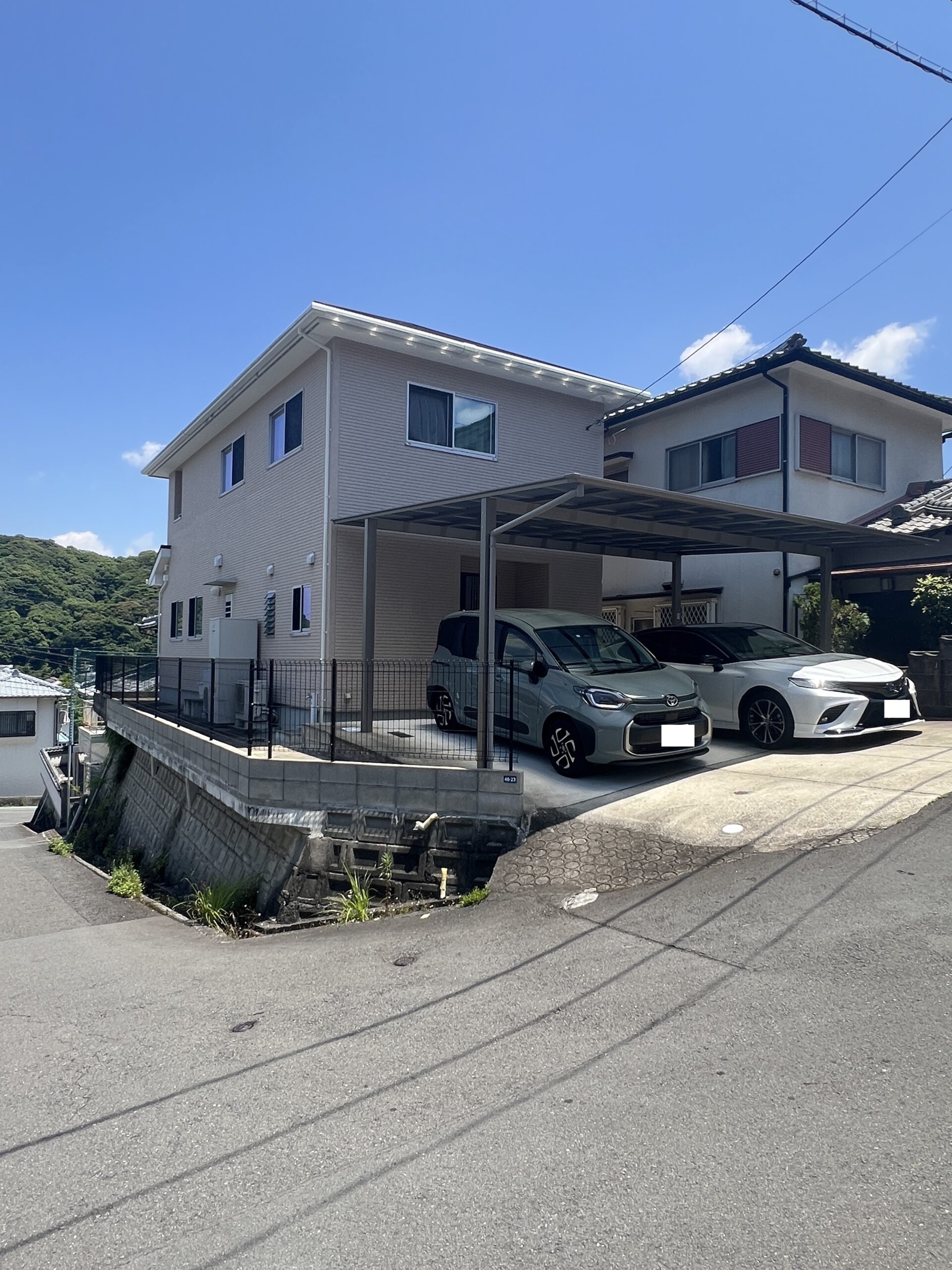 長崎市滑石3丁目中古住宅★角地にある陽当たり良好な築浅物件♪カーポート付きの駐車場です！